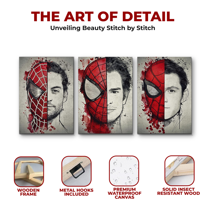 SPIDERMAN ACTORS CANVAS DECOR