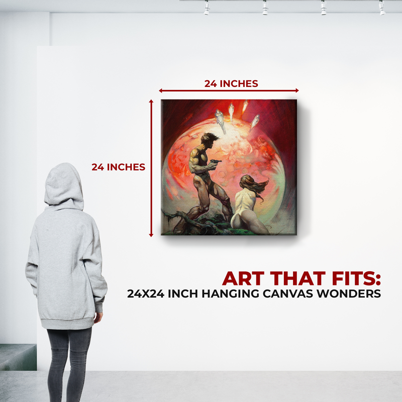 FRANK FRAZETTA RED PLANET MARS WALL CANVAS DECOR