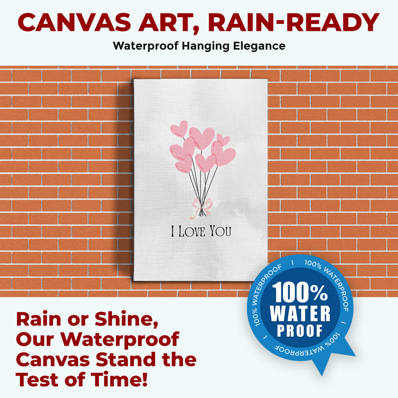 I LOVE YOU CANVAS DECOR