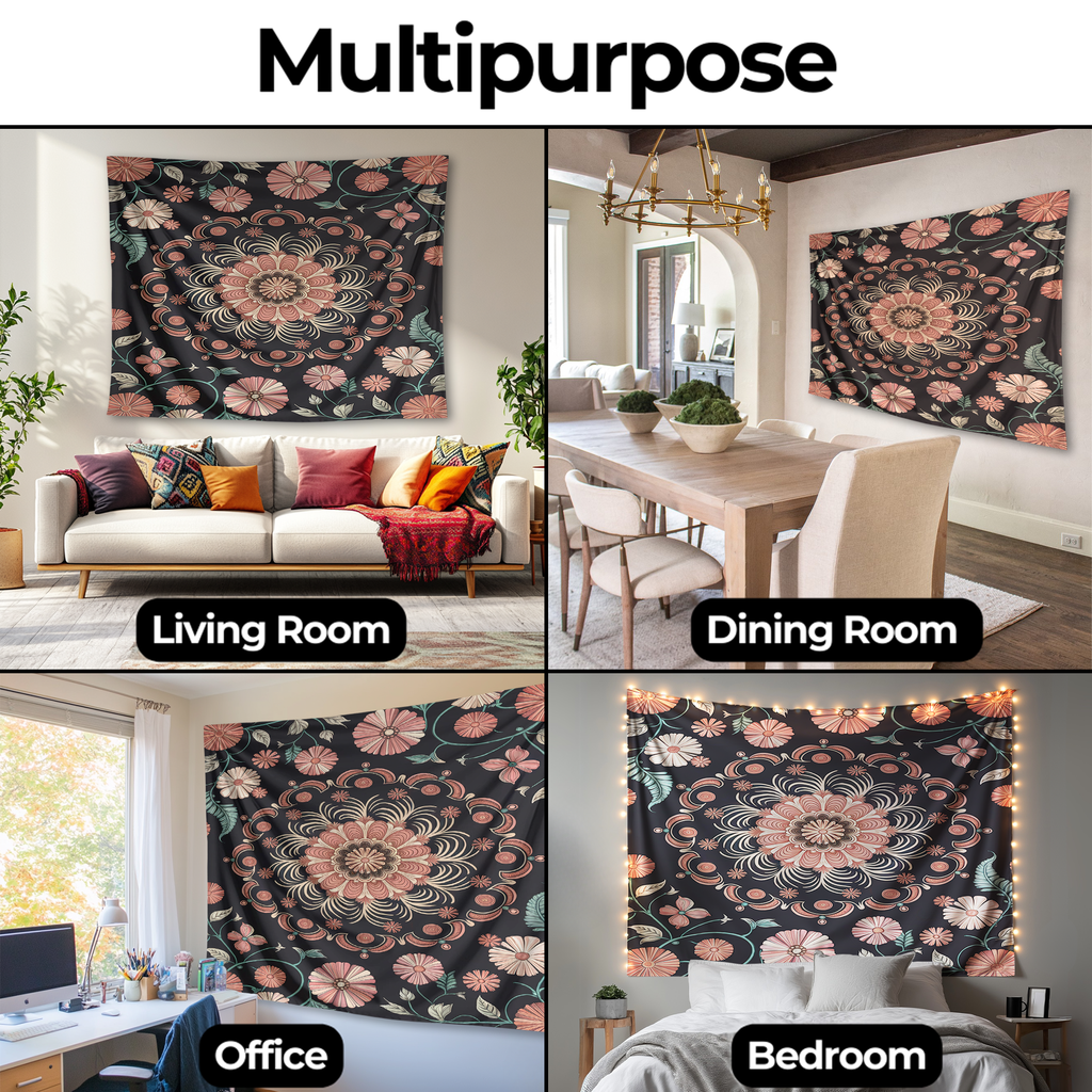 INDIAN HENNA ART TAPESTRY