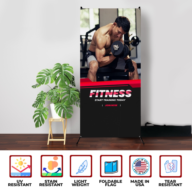 GYM FITNESS X-BANNER