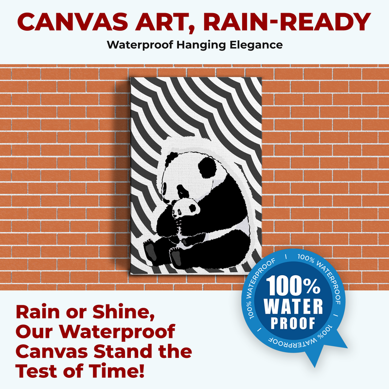 PANDA & BABY PANDA CANVAS DECOR