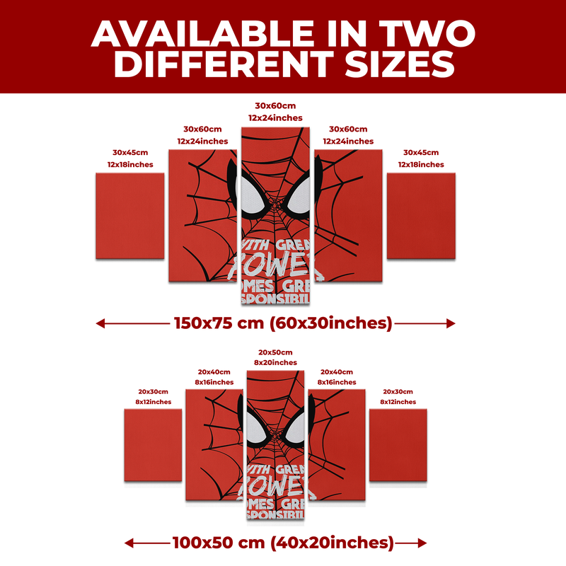 SPIDER-MAN MOVIE QUOTES WALL CANVAS