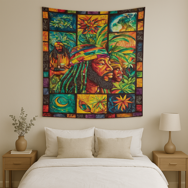 RASTA CULTURE REVOLUTION WALL TAPESTRY