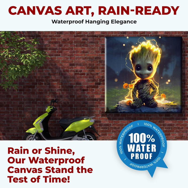 BABY GROOT WALL CANVAS DECOR