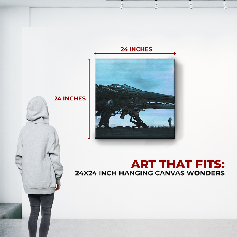 SPACESHIP WALL CANVAS DECOR