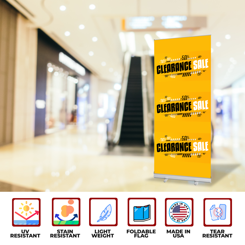 CLEARANCE SALE BANNER RETRACTABLE
