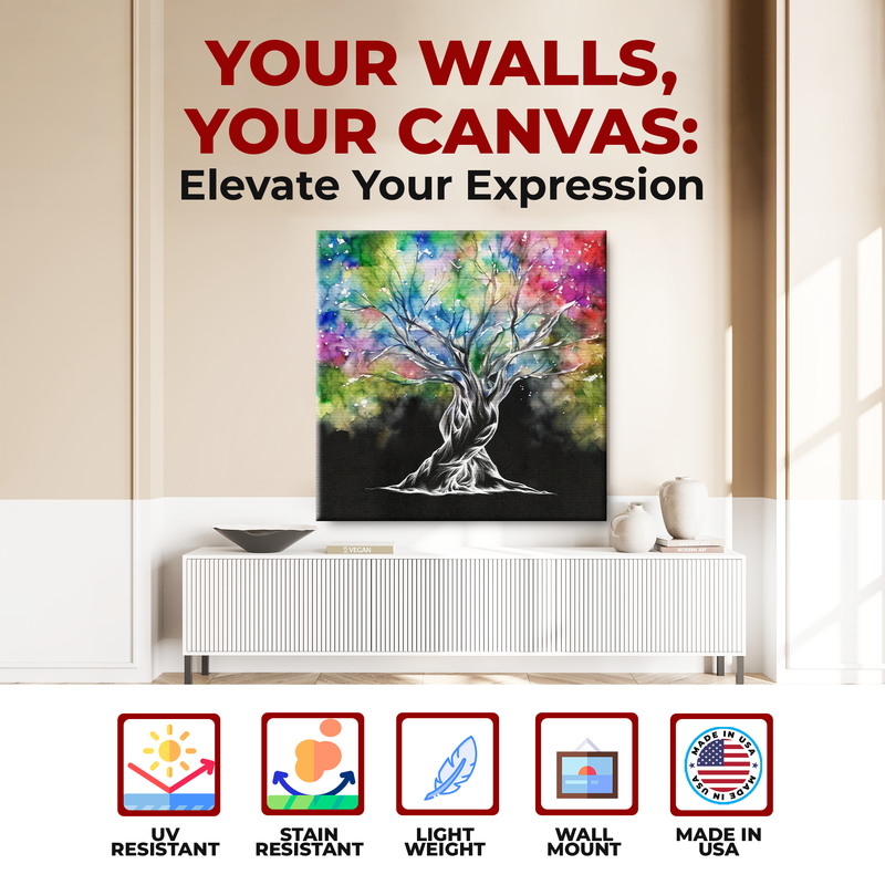 TWISTING LOVE TREE CANVAS