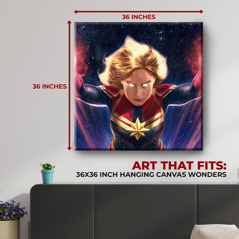 CAPTAIN MARVEL WALL CANVAS DECOR