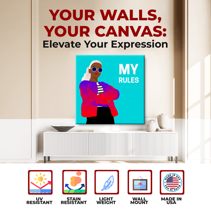 MY RULES DECOR CANVAS