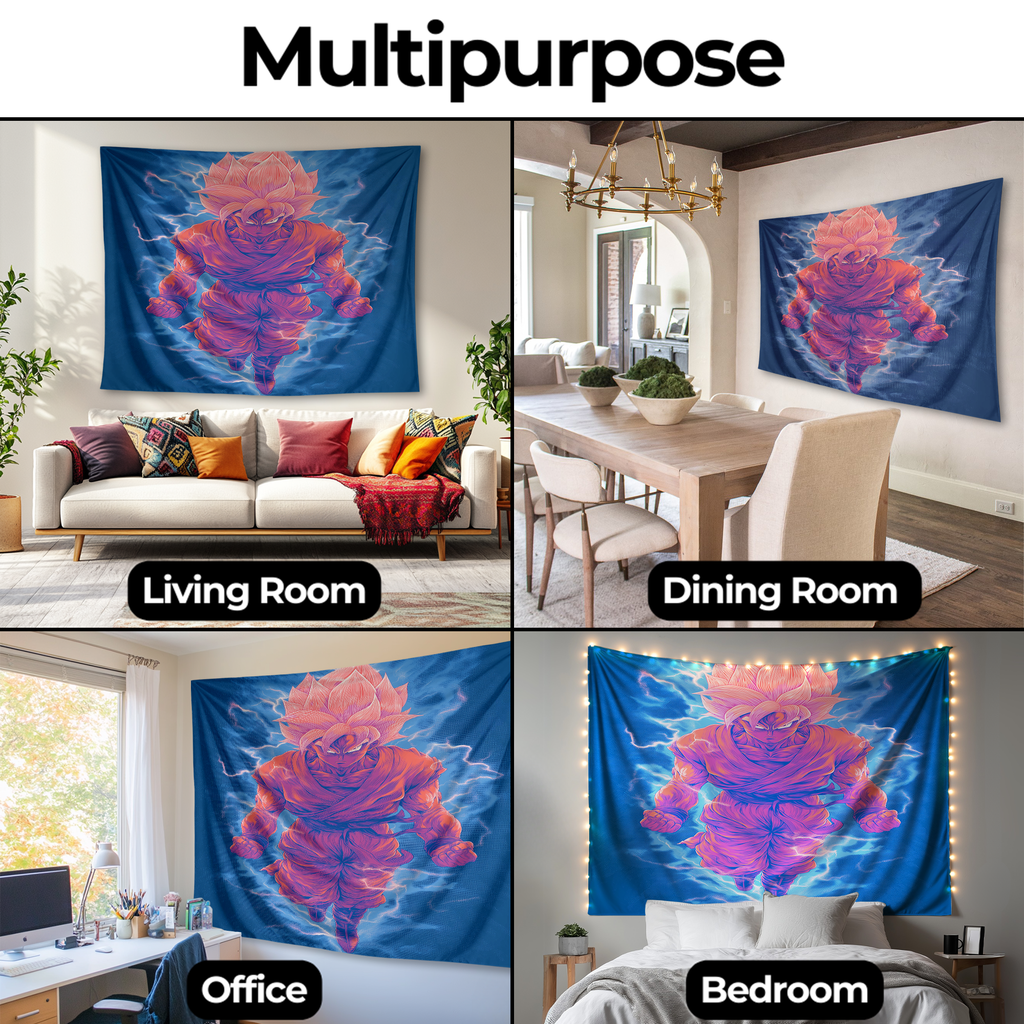 DRAGON BALL: SUPER SAIYAN SURGE WALL TAPESTRY