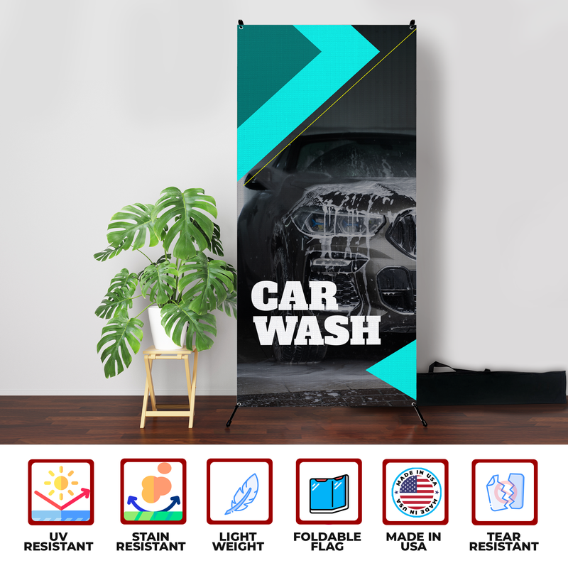 CAR WASH X-BANNER