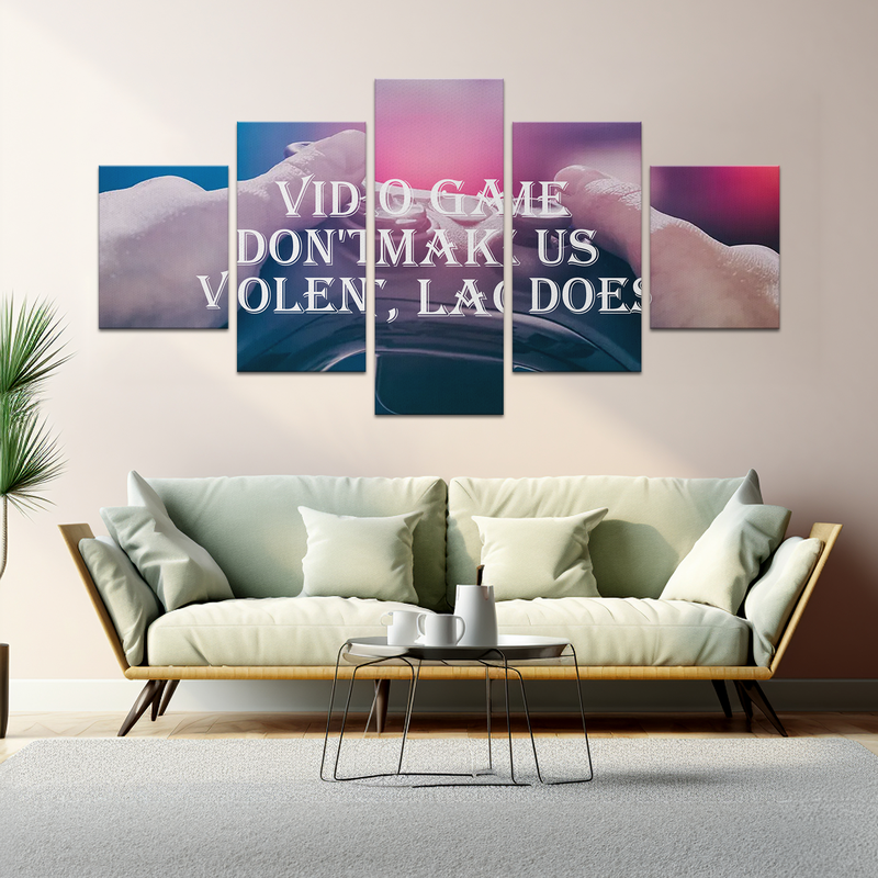 VIOLENT GAMER WALL CANVAS