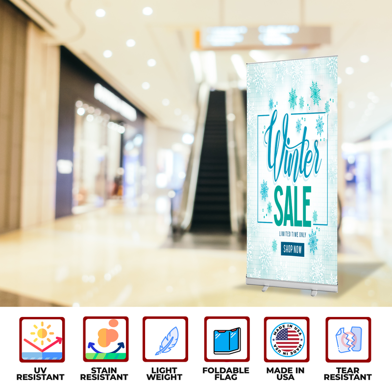 WINTER SALE BANNER RETRACTABLE