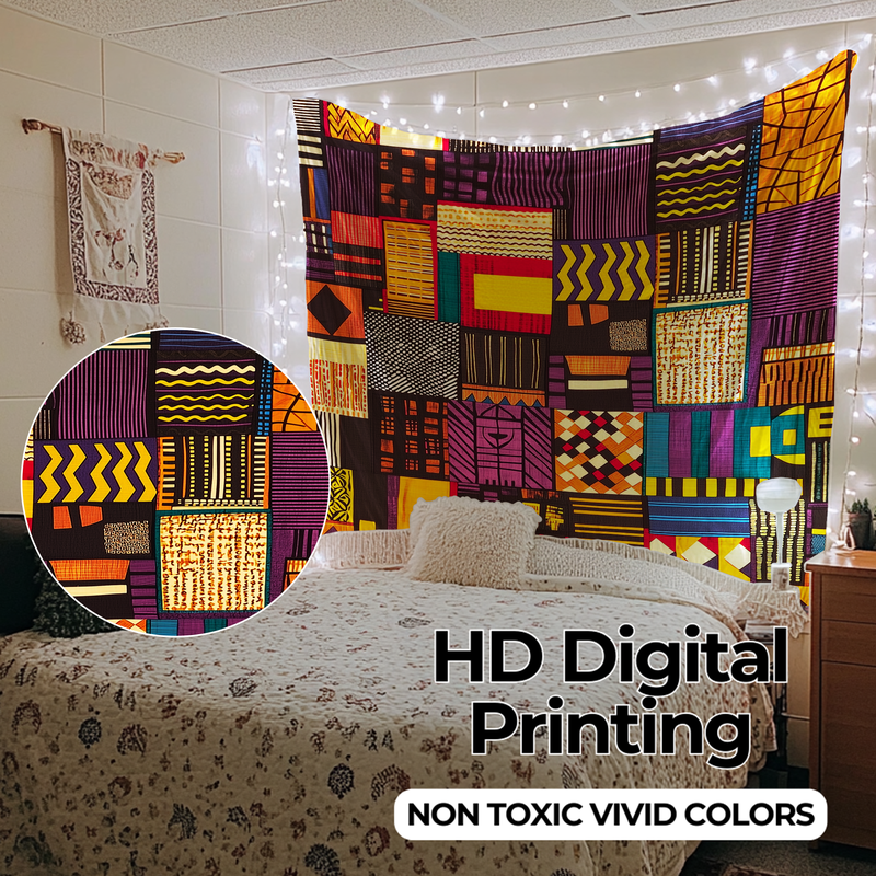 KENTE CLOTH TRADITIONS WALL TAPESTRY