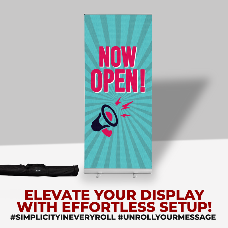 NOW OPEN BANNER RETRACTABLE