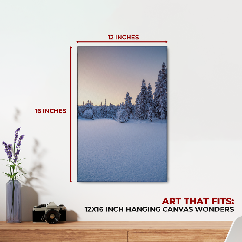 SNOW WALL CANVAS DECOR