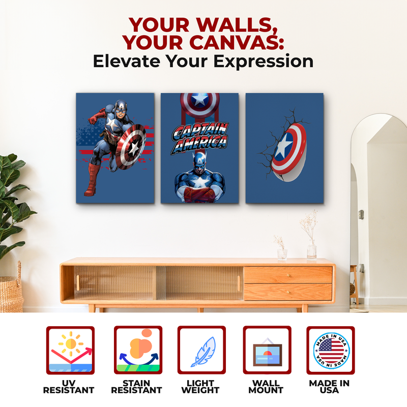 CAPTAIN AMERICA CANVAS DECOR