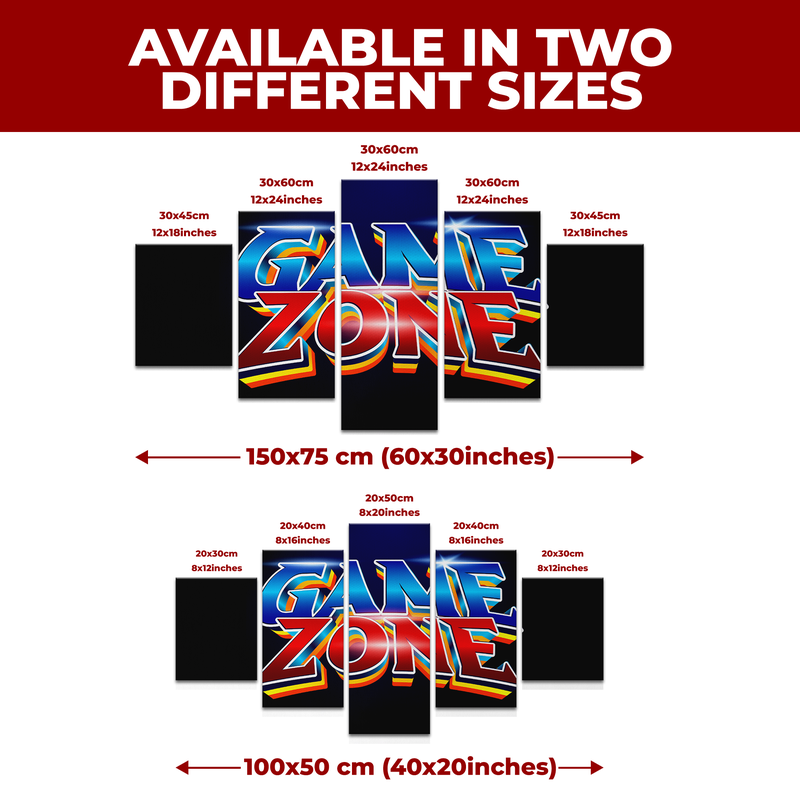GAME ZONE WALL CANVAS