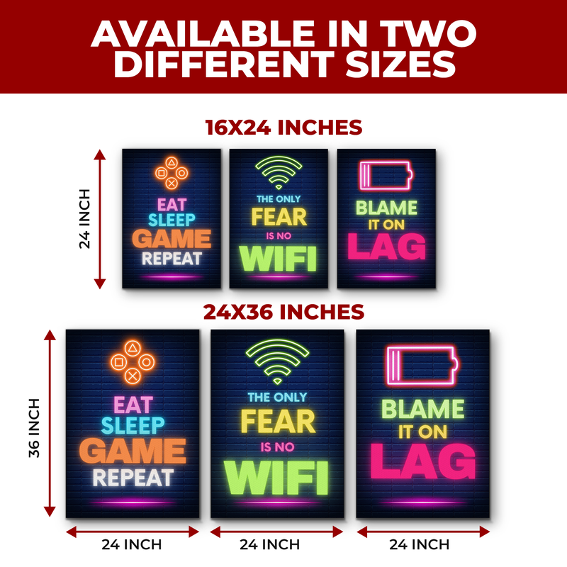 THE ONLY FEAR IS NO WIFI CANVAS DECOR