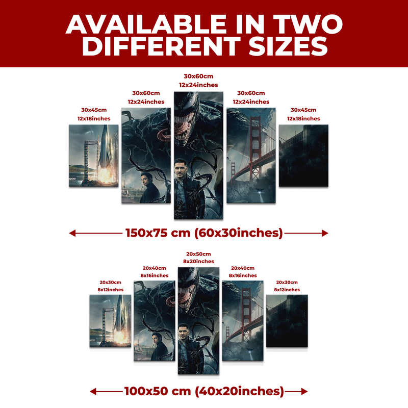 VENOM THE MOVIE WALL CANVAS