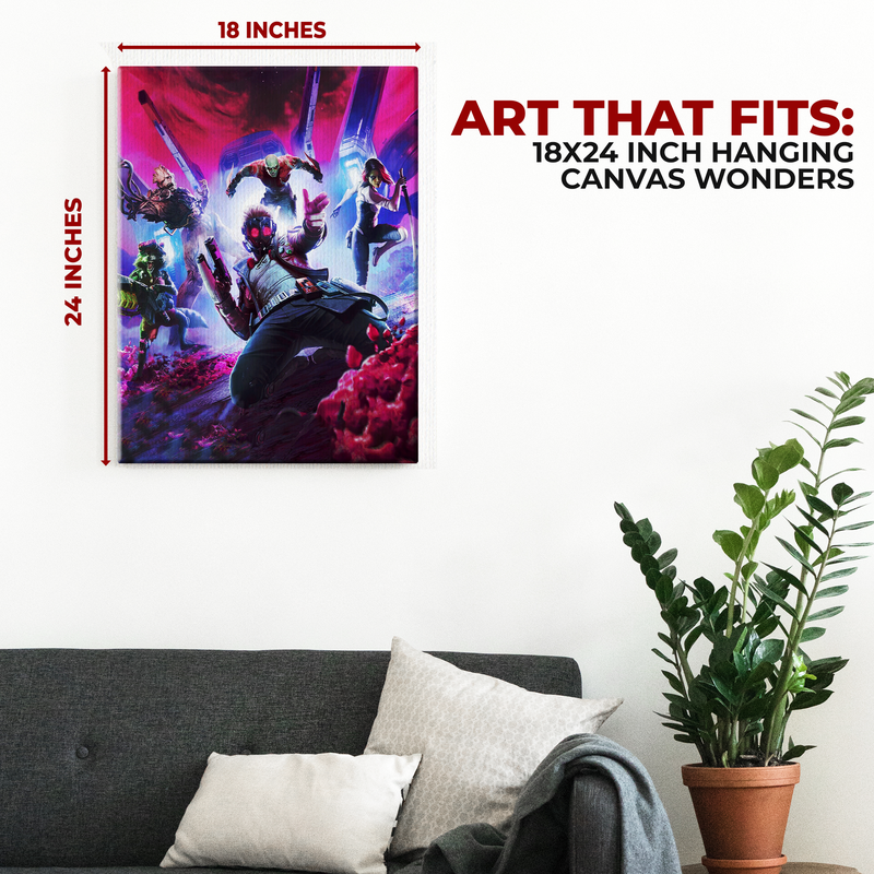 GUARDIANS OF GALAXY WALL CANVAS DECOR