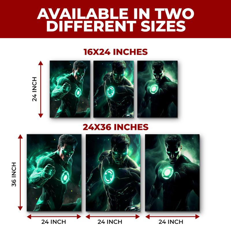GREEN LANTERN WALL CANVAS