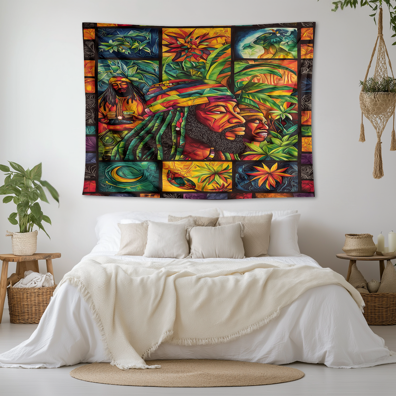 RASTA CULTURE REVOLUTION WALL TAPESTRY