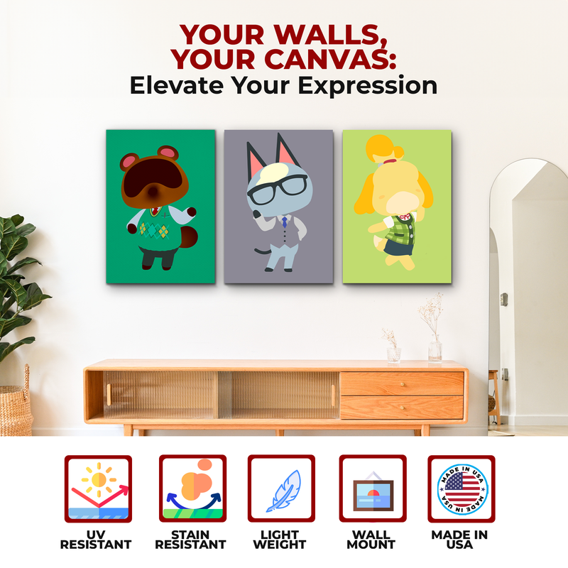 ANIMAL CROSSING CANVAS DECOR