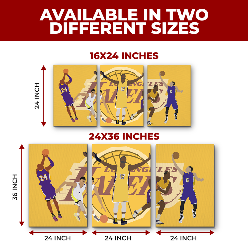 LAKERS MINIMALIST WALL CANVAS