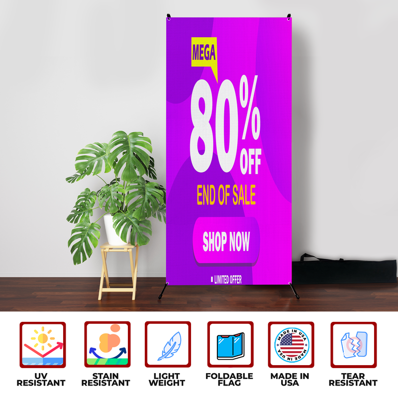 80% OFF X-BANNER