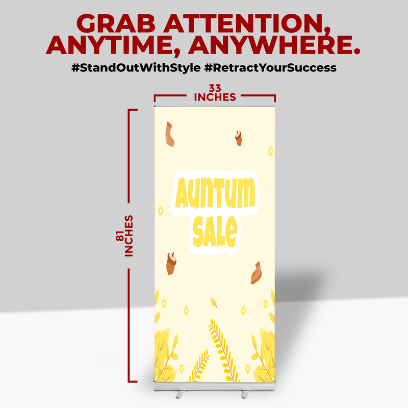AUNTUM SALE BANNER RETRACTABLE