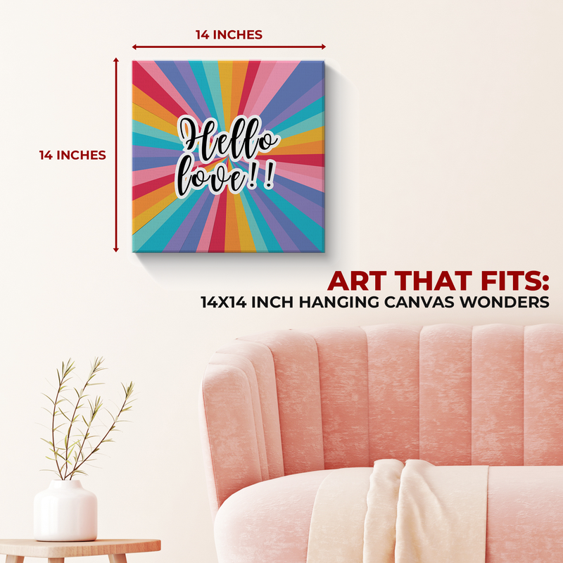 HELLO LOVE CANVAS DECOR