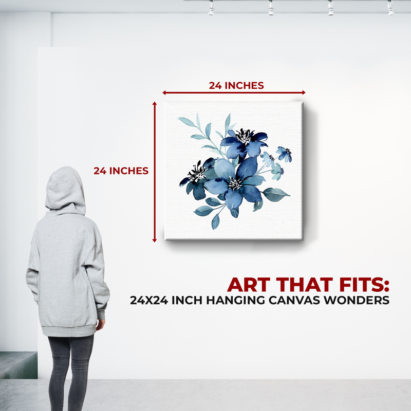 BLUE FLOWER CANVAS
