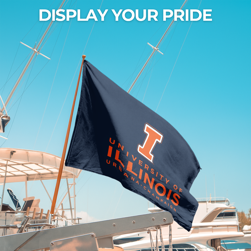 ILLINOIS URBANA-CHAMPAIGN UNIVERSITY FLAG