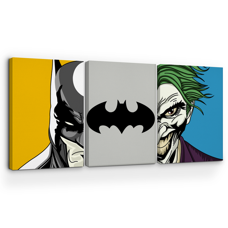BATMAN & JOKER WALL CANVAS