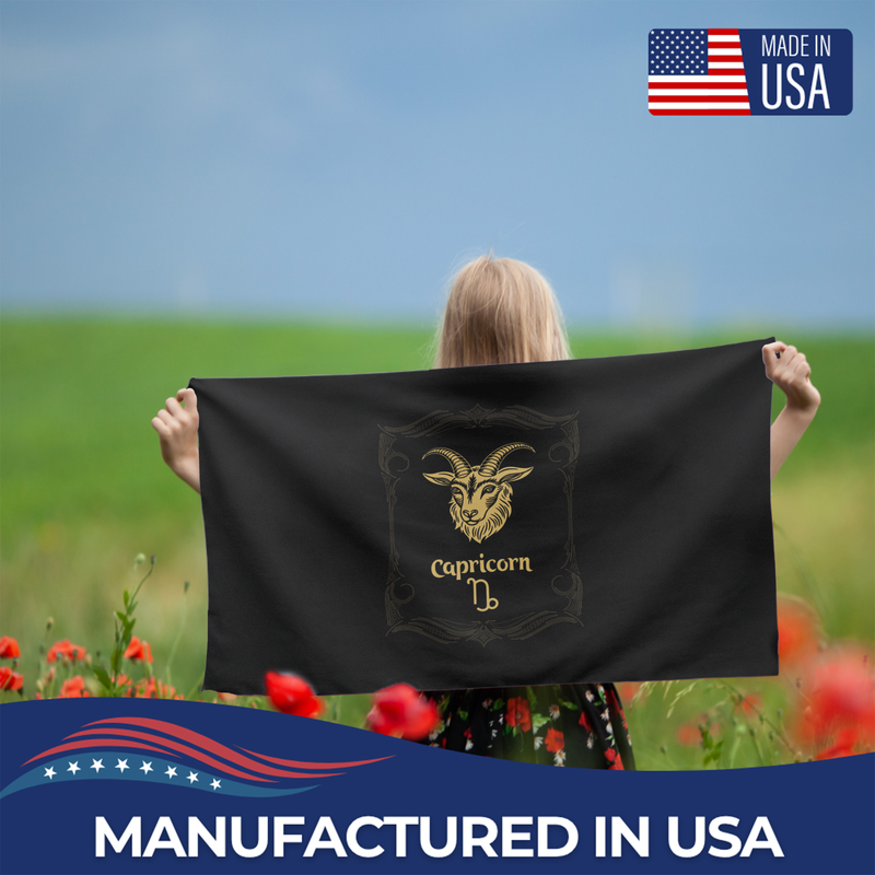 CAPRICORN THE GOAT ZODIAC FLAG