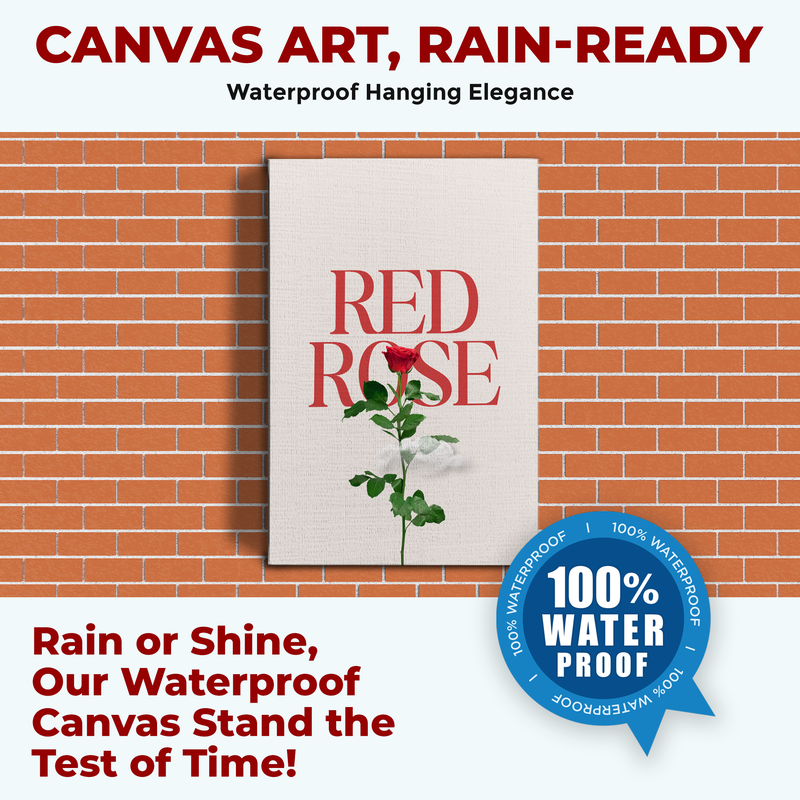RED ROSE CANVAS DECOR