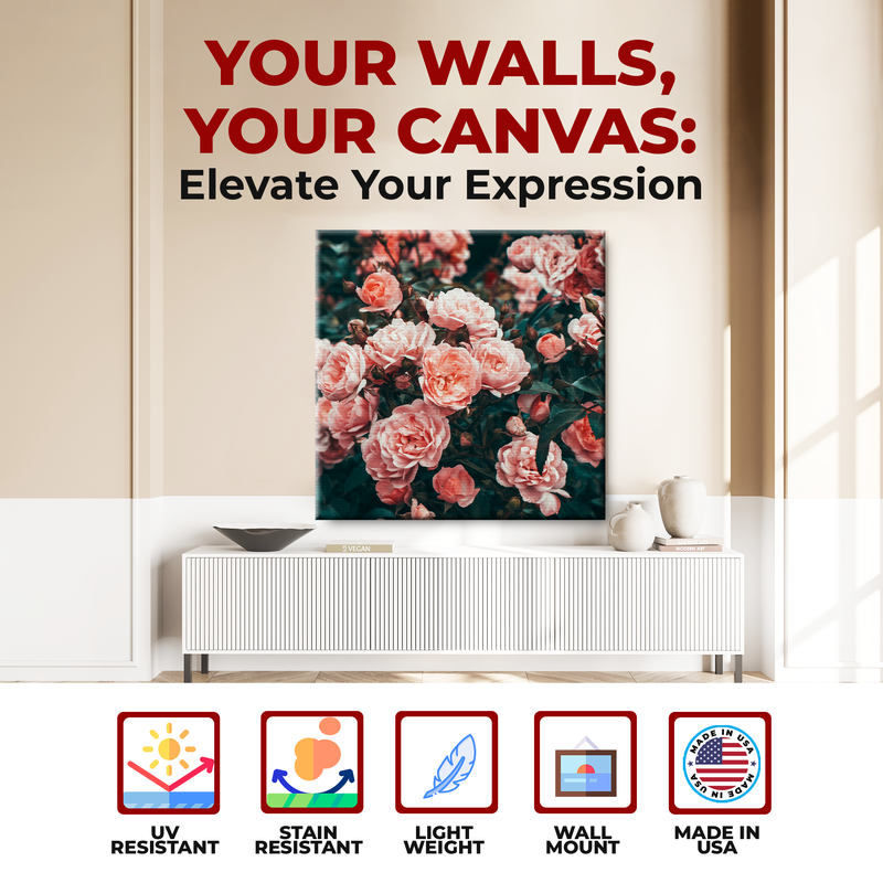 PINK ROSES CANVAS