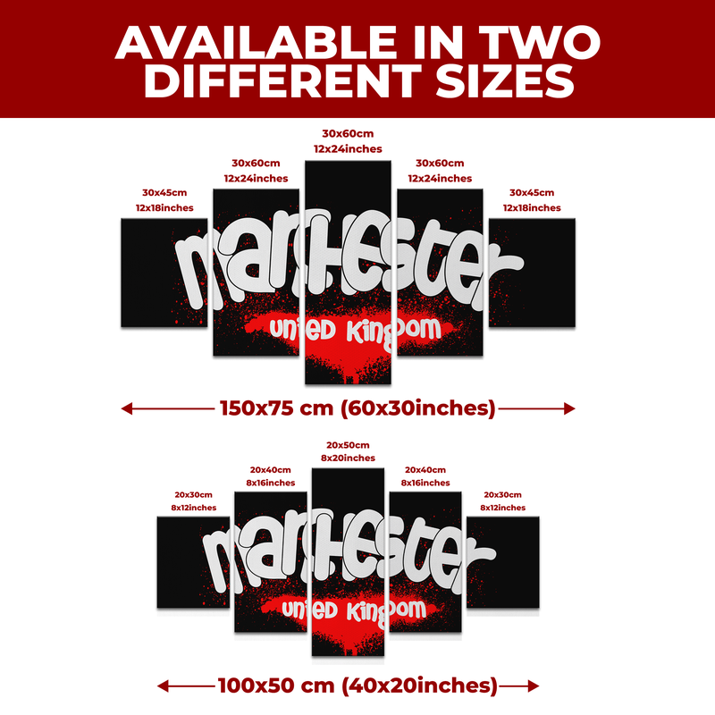 MANCHESTER UNITED KINGDOM URBAN STYLE DECOR CANVAS