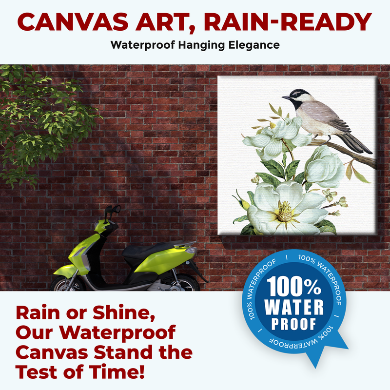 WHITE MAGNOLIA FLOWER CANVAS