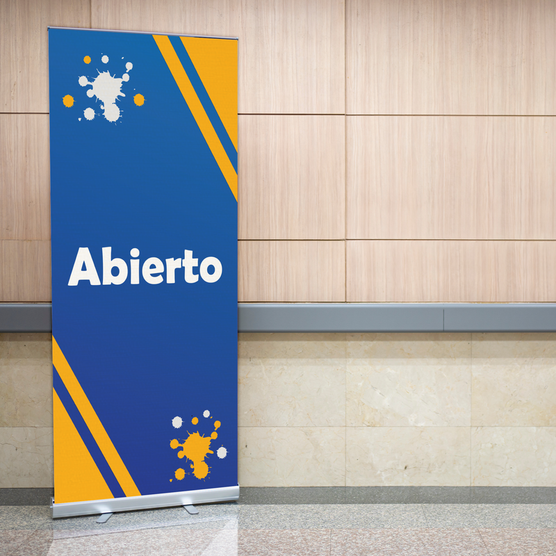 ABIERTO (OPEN) BANNER RETRACTABLE