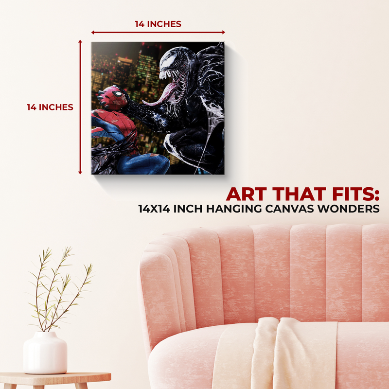 SPIDERMAN VS VENOM WALL CANVAS