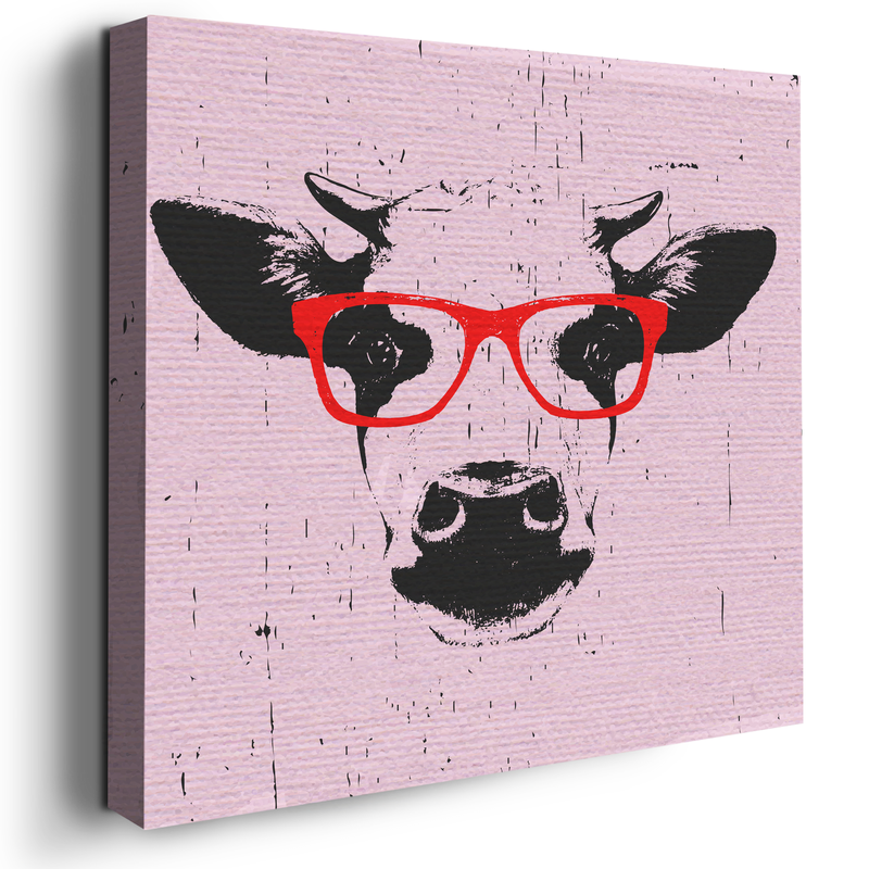 FUNNY COW DECOR CANVAS
