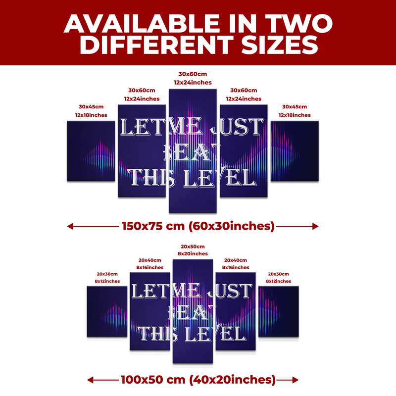 LET ME JUST BEAT THIS LEVEL WALL CANVAS