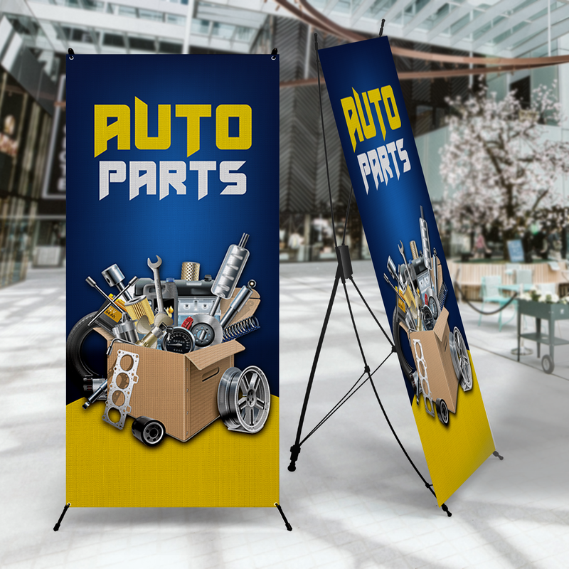 AUTO PARTS X-BANNER