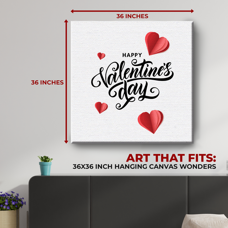 HAPPY VALENTINE'S DAY CANVAS DECOR