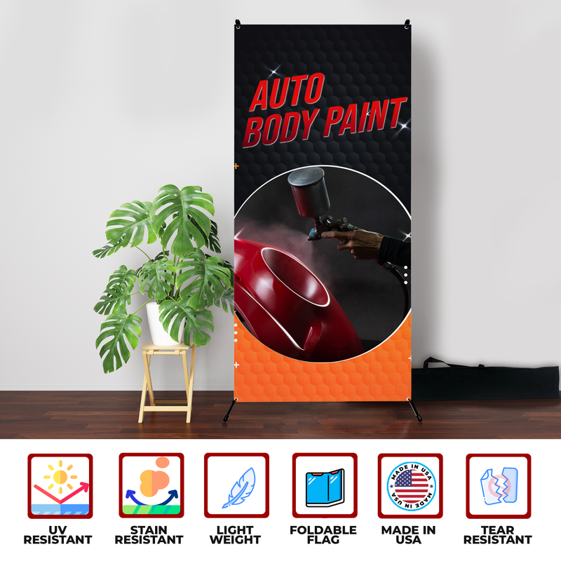 AUTO BODY PAINT X-BANNER