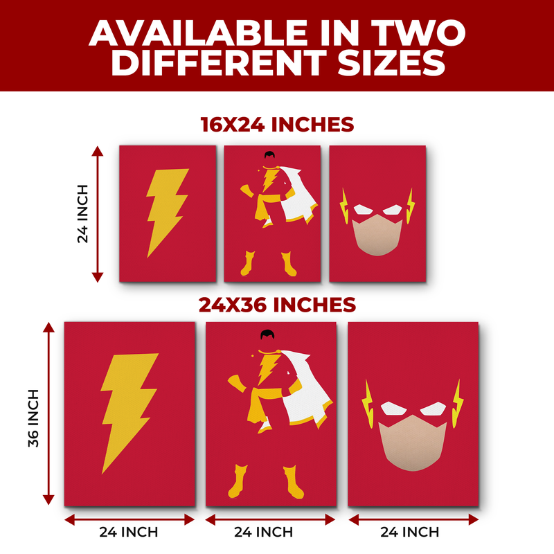 SHAZAM MINIMALIST WALL CANVAS