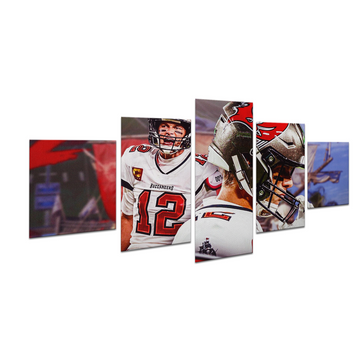 TOM BRADY BUCCANEERS DECOR CANVAS
